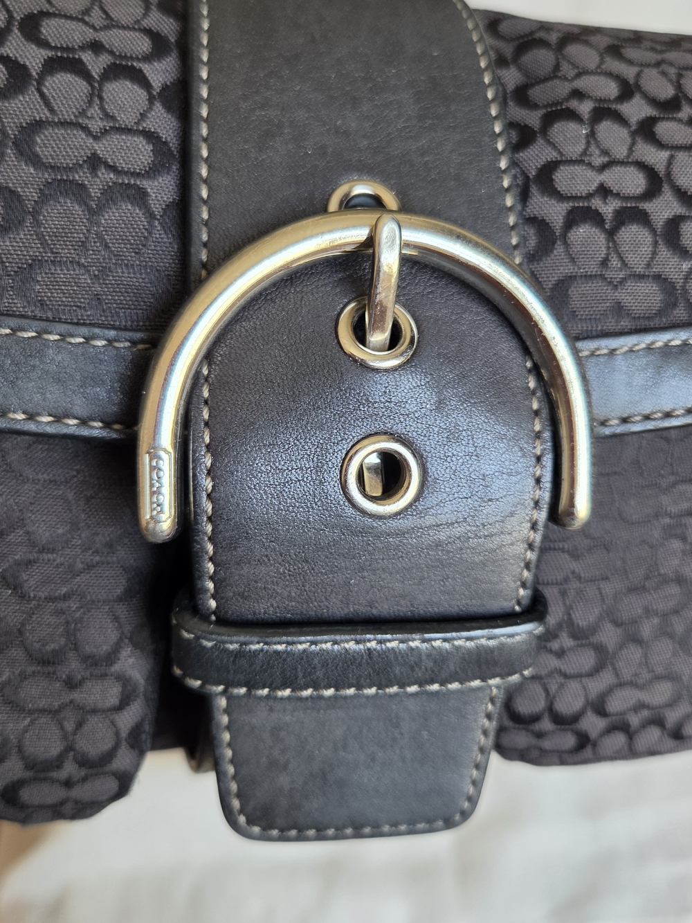 Coach Soho Signature Flap Shoulder Bag - Picture 6 of 10